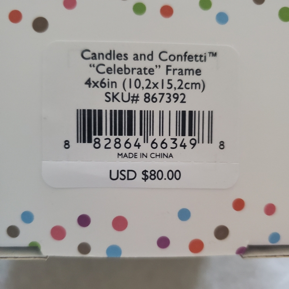 Lenox celebrate picture frame